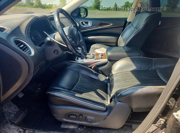 5N1DL0MM4HC526210 2017 INFINITI QX60 Черный Вид салона спереди
