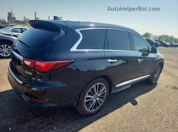5N1DL0MM4HC526210 2017 INFINITI QX60 Черный Задняя правая четверть