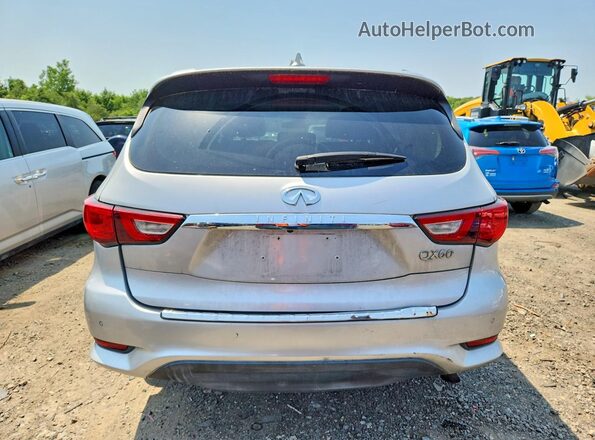 5N1DL0MM4JC505900 2018 INFINITI QX60 Silver Հետևի տեսք