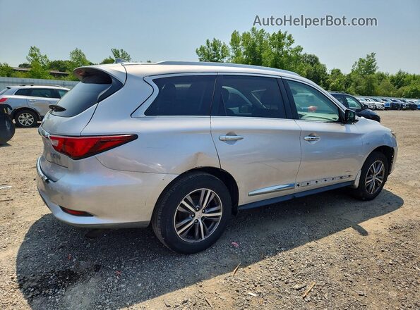 5N1DL0MM4JC505900 2018 INFINITI QX60 Silver Հետևի աջ