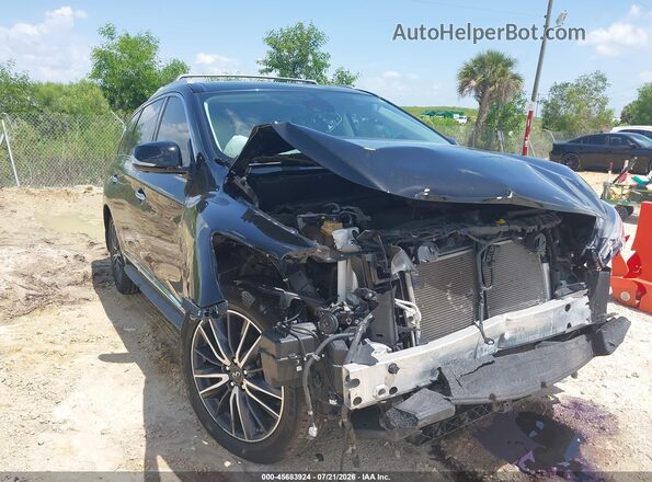 5N1DL0MM4JC523944 2018 INFINITI QX60 Black Front view