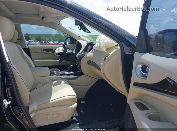 5N1DL0MM4JC523944 2018 INFINITI QX60 Black Front interior view