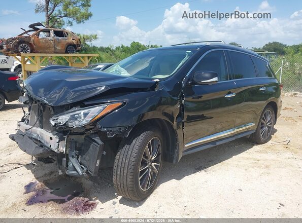 5N1DL0MM4JC523944 2018 INFINITI QX60 Black Front left