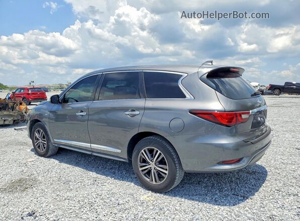 5N1DL0MM4JC533857 2018 INFINITI QX60 Silver Հետևի ձախ