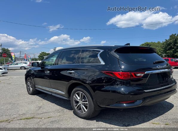 5N1DL0MM4KC501265 2019 INFINITI QX60 Black Rear left