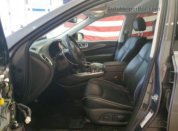 5N1DL0MM4KC525114 2019 INFINITI QX60 Серый Вид салона спереди