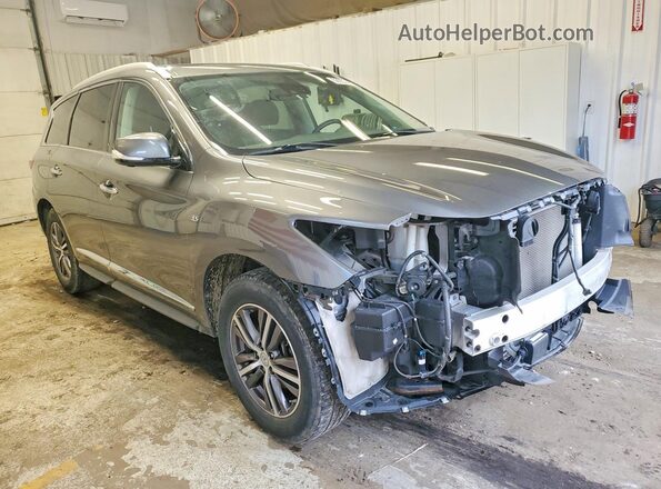 5N1DL0MM4KC525114 2019 INFINITI QX60 Серый Передняя правая четверть