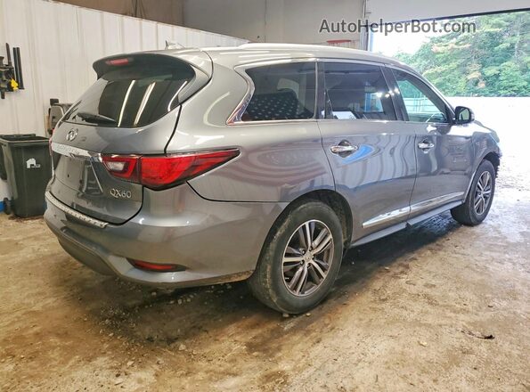 5N1DL0MM4KC525114 2019 INFINITI QX60 Серый Задняя правая четверть
