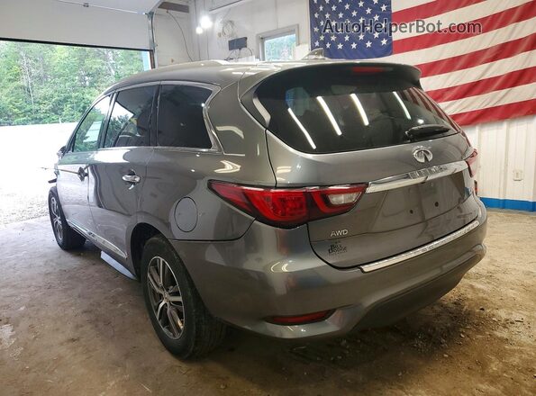 5N1DL0MM4KC525114 2019 INFINITI QX60 Серый Задняя левая четверть