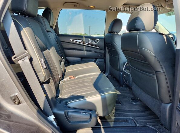 5N1DL0MM4KC526215 2019 INFINITI QX60 Gray Widok wnętrza z tyłu