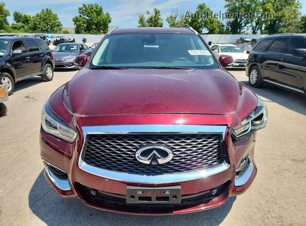 5N1DL0MM4KC535271 2019 INFINITI QX60 Burgundy Вид спереду