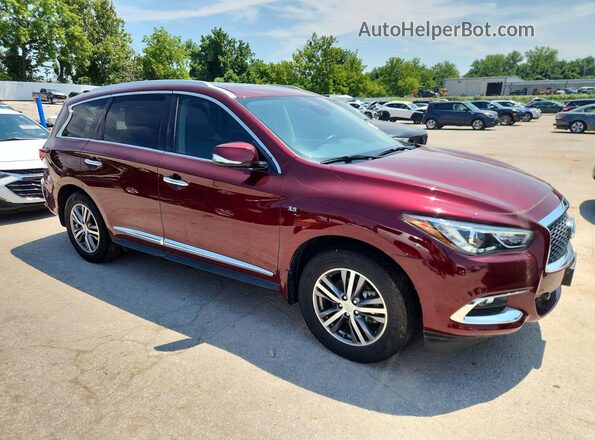 5N1DL0MM4KC535271 2019 INFINITI QX60 Burgundy Передня права чверть