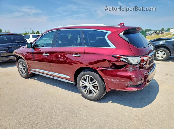 5N1DL0MM4KC535271 2019 INFINITI QX60 Burgundy Задня ліва чверть
