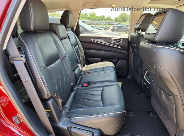 5N1DL0MM4KC535271 2019 INFINITI QX60 Burgundy Вид задньої частини салону