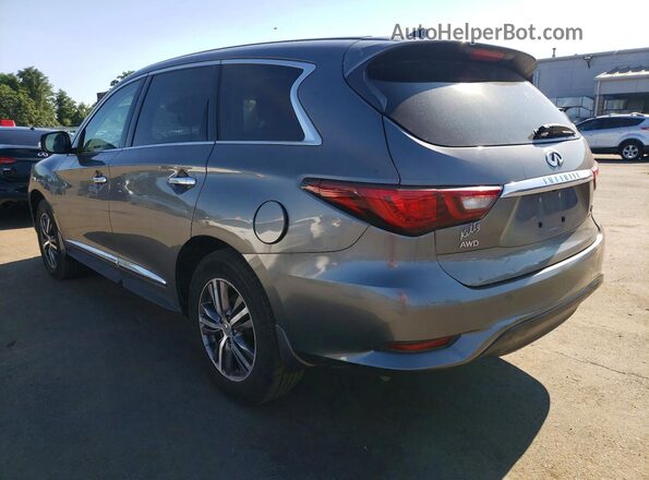 5N1DL0MM4KC554130 2019 INFINITI QX60 Gray Rear left