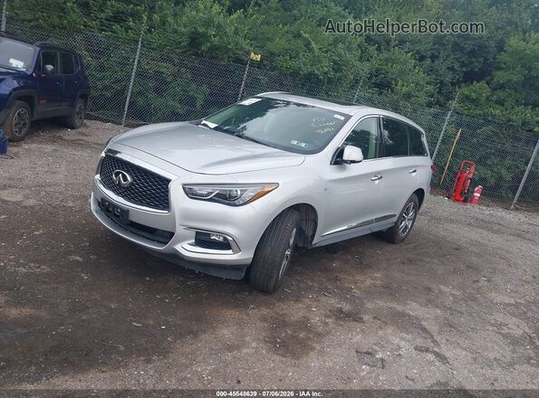 5N1DL0MM4KC569551 2019 INFINITI QX60 Silver Vista tres cuartos delantera izquierda