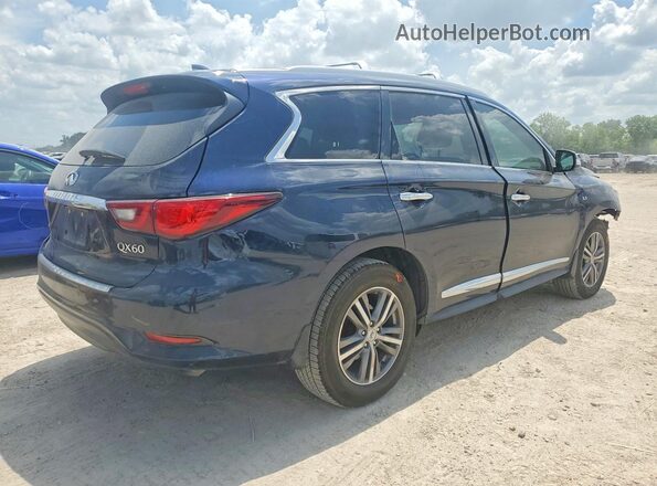 5N1DL0MM4LC540276 2020 INFINITI QX60 Синий Задняя правая четверть