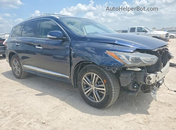 5N1DL0MM4LC540276 2020 INFINITI QX60 Синий Передняя правая четверть