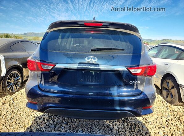 5N1DL0MM5HC506905 2017 INFINITI QX60 Синий Вид сзади