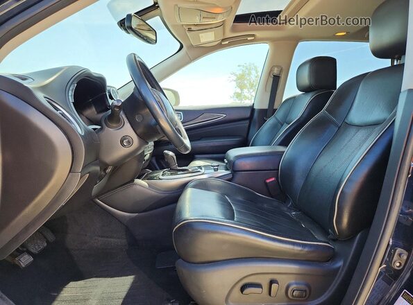 5N1DL0MM5HC506905 2017 INFINITI QX60 Синий Вид салона спереди