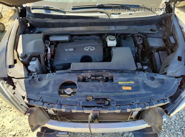 5N1DL0MM5HC506905 2017 INFINITI QX60 Синий Вид задней части салона