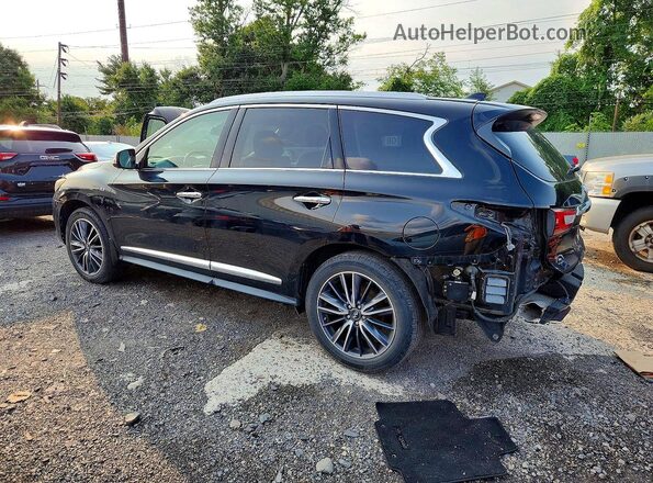 5N1DL0MM5HC511635 2017 INFINITI QX60 Black უკანა მარცხენა
