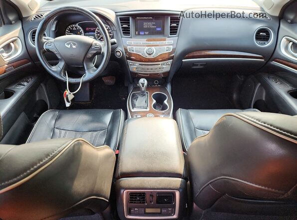5N1DL0MM5HC511635 2017 INFINITI QX60 Black წინა პანელის ხედი