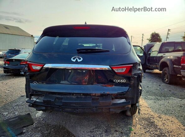 5N1DL0MM5HC511635 2017 INFINITI QX60 Black უკანა ხედი