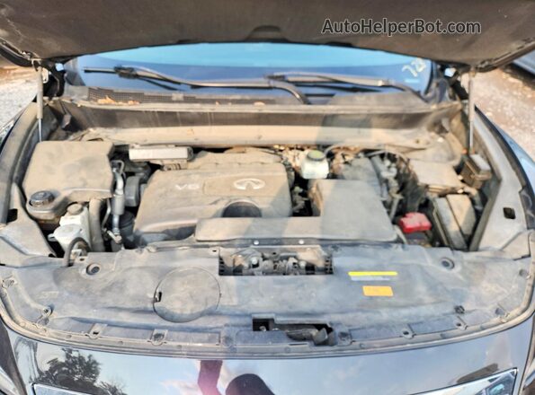 5N1DL0MM5HC511635 2017 INFINITI QX60 Black ძრავის განყოფილების ხედი