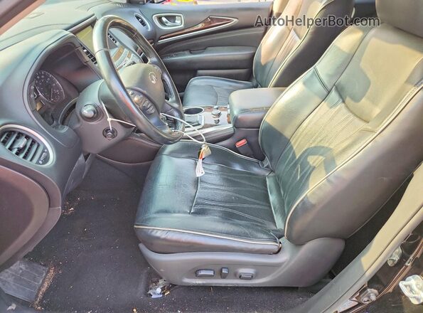 5N1DL0MM5HC511635 2017 INFINITI QX60 Black წინა სალონის ხედი
