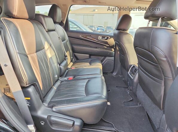 5N1DL0MM5HC511635 2017 INFINITI QX60 Black უკანა სალონის ხედი