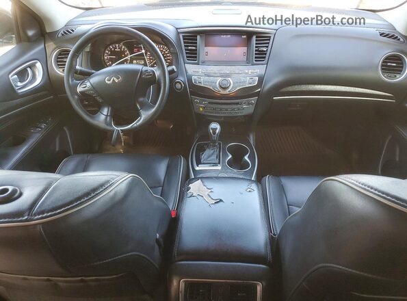 5N1DL0MM5HC529035 2017 INFINITI QX60 White Առջևի վահանակի տեսք