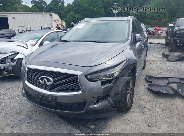 5N1DL0MM5HC543291 2017 INFINITI QX60 Gray Vista tres cuartos delantera izquierda