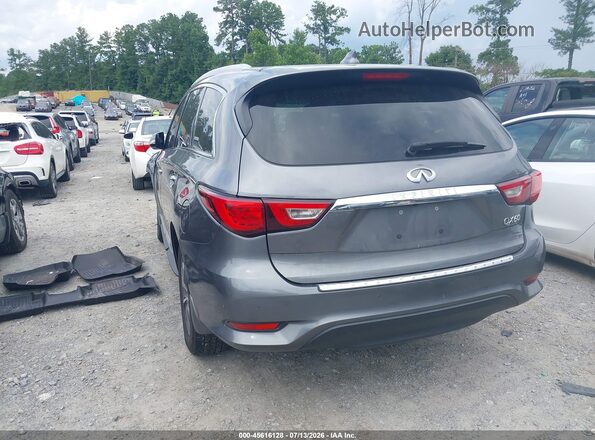 5N1DL0MM5HC543291 2017 INFINITI QX60 Gray Trasero izquierdo