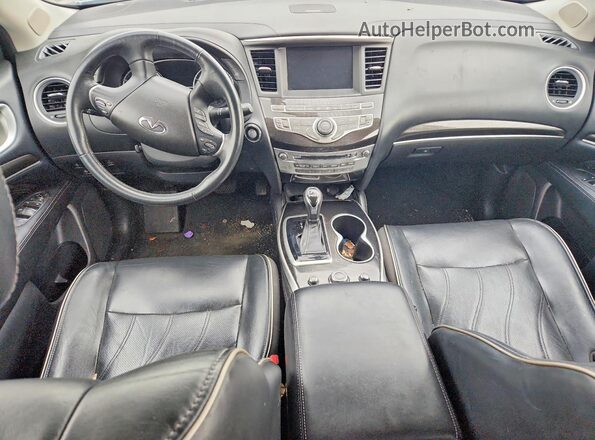 5N1DL0MM5HC547891 2017 INFINITI QX60 Blue Widok deski rozdzielczej