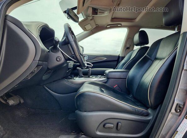 5N1DL0MM5HC550760 2017 INFINITI QX60 Серый Вид салона спереди
