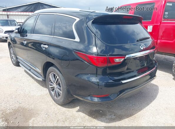 5N1DL0MM5HC558566 2017 INFINITI QX60 Black უკანა მარცხენა