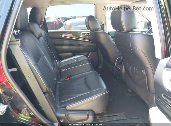 5N1DL0MM5HC558566 2017 INFINITI QX60 Black VIN კოდის სტიკერის ხედი