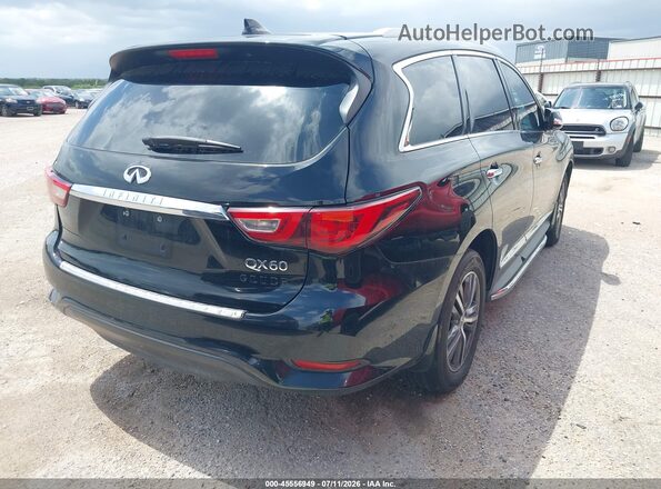 5N1DL0MM5HC558566 2017 INFINITI QX60 Black უკანა მარჯვენა