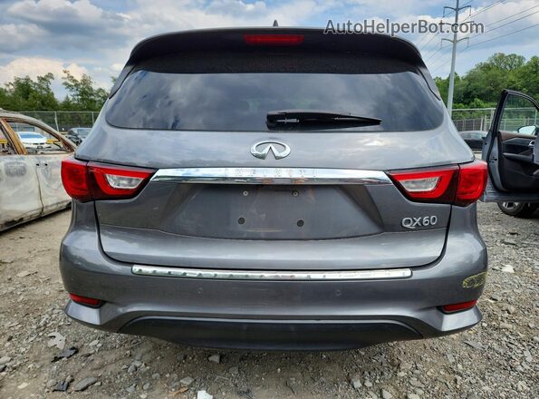 5N1DL0MM5HC561077 2017 INFINITI QX60 Gray Rear view