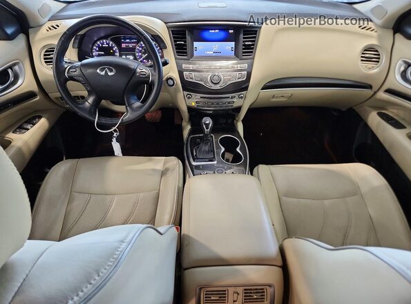 5N1DL0MM5JC507249 2018 INFINITI QX60 White Dashboard view