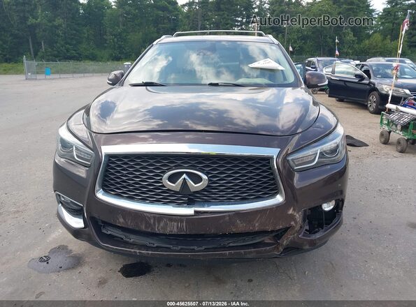 5N1DL0MM5KC524117 2019 INFINITI QX60 Brown Vista interior trasera