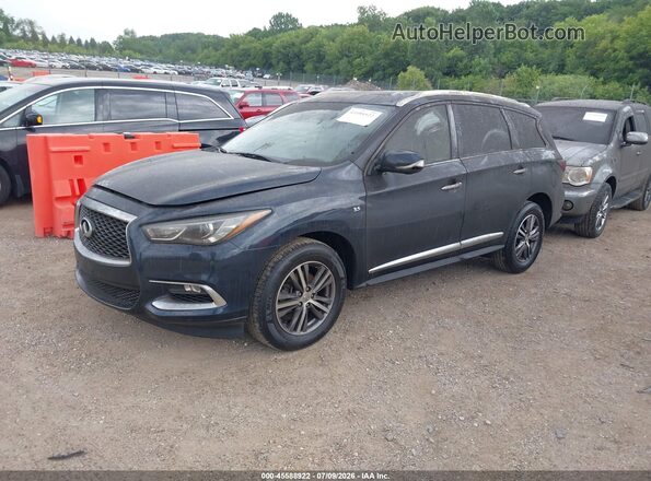 5N1DL0MM5LC506461 2020 INFINITI QX60 Black Առջևի ձախ երեք քառորդ տեսարան