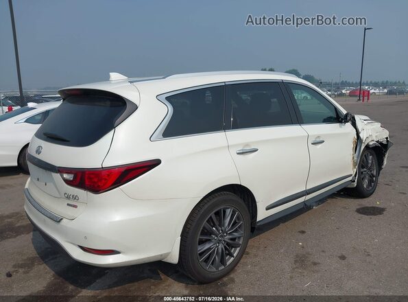 5N1DL0MM5LC527259 2020 INFINITI QX60 White უკანა მარჯვენა