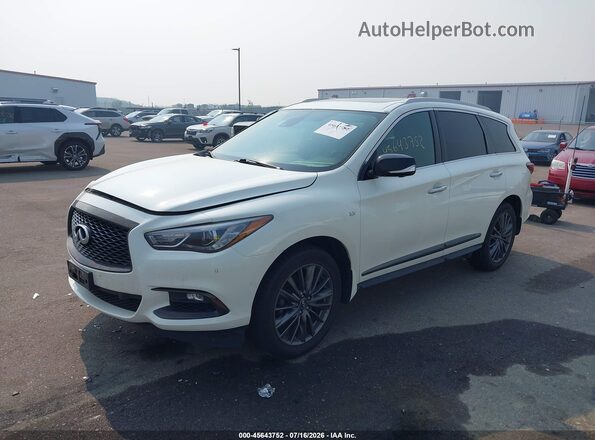 5N1DL0MM5LC527259 2020 INFINITI QX60 White წინა მარცხენა ხედი სამი მეოთხედიდან