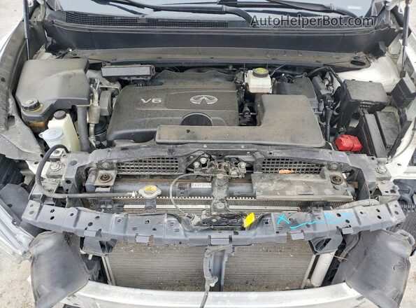 5N1DL0MM5LC538889 2020 INFINITI QX60 White Vista del compartimento del motor