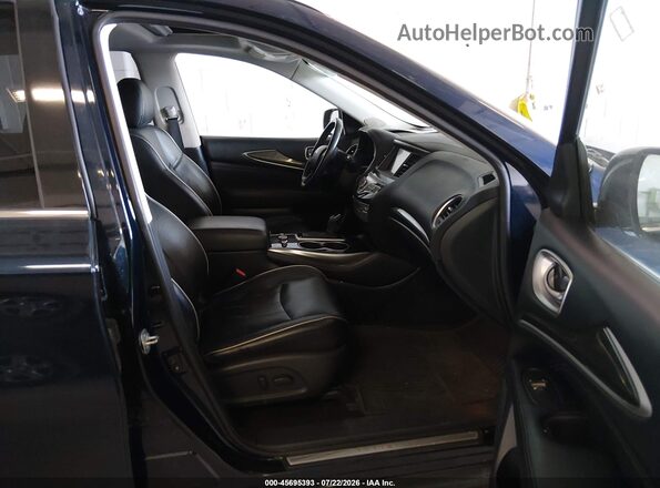 5N1DL0MM6HC545194 2017 INFINITI QX60 Blue Widok wnętrza z przodu