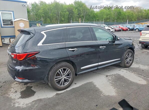 5N1DL0MM6JC506594 2018 INFINITI QX60 Black Հետևի աջ