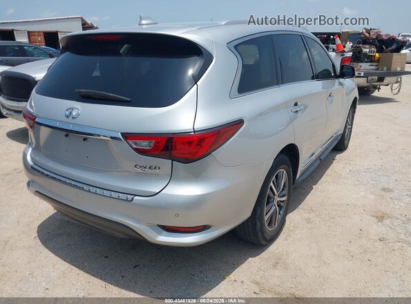 5N1DL0MM6JC516669 2018 INFINITI QX60 Серебряный Задняя правая четверть
