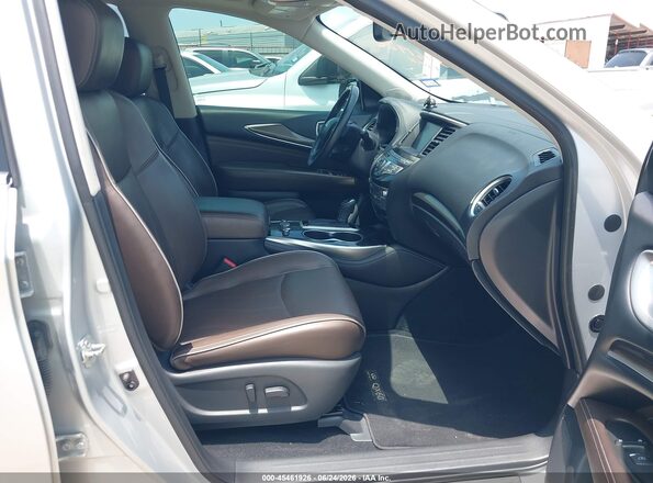5N1DL0MM6JC516669 2018 INFINITI QX60 Серебряный Вид салона спереди